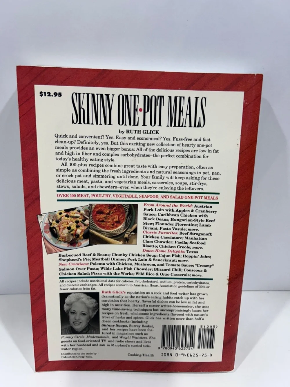 Vintage Weight Watchers Skinny One Pot Meals Food Recipe Cookbook 90s -Paperback